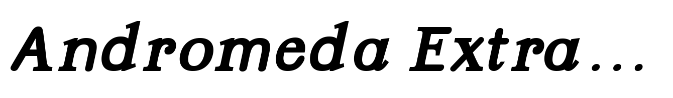Andromeda Extra Bold Italic